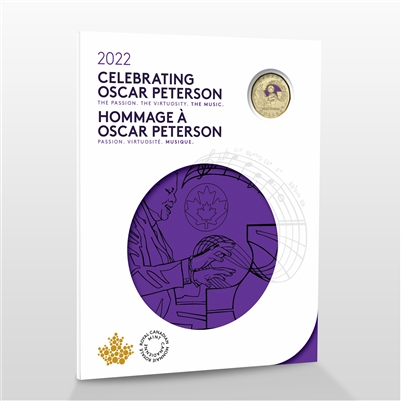 2022 Canada Celebrating Oscar Peterson Commemorative Collector Keepsake Card