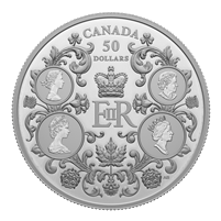 2022 Canada $50 Queen Elizabeth II's Reign Fine Silver (No Tax)