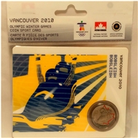 2008 Canada 25-cent Bobsleigh - Petro-Canada Vancouver Olympics Card
