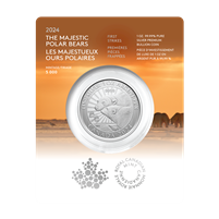 (Pre-Order) 2024 Canada $5 First Strikes: Majestic Polar Bears Premium Bullion Fine Silver (No Tax)