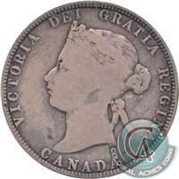 1871H Obv. 2 Canada 25-cents Very Good (VG-8) $