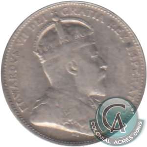 1907 Canada 25-cents F-VF (F-15)