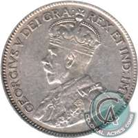 1919 Canada 25-cents F-VF (F-15)