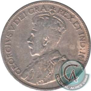1919 Canada 25-cents VG-F (VG-10)