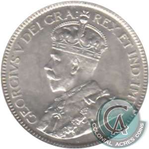 1920 Canada 25-cents EF-AU (EF-45) $