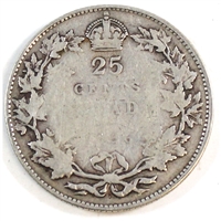 1936 Dot Canada 25-cents G-VG (G-6)