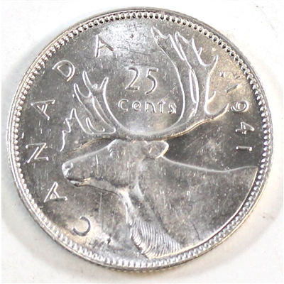 1941 Canada 25-cents UNC+ (MS-62)