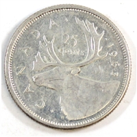 1963 Canada 25-cents Circulated