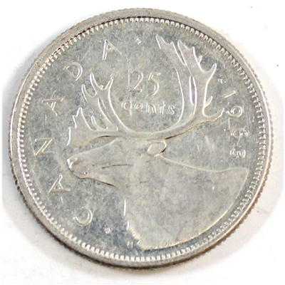 1963 Canada 25-cents Circulated