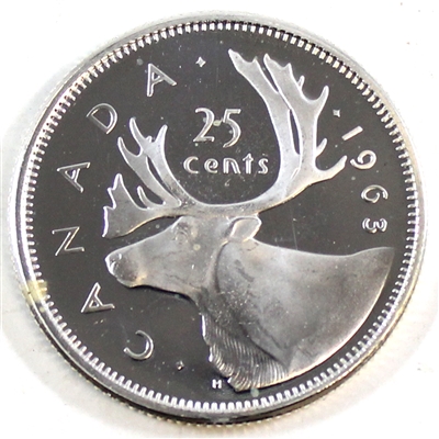 1963 Canada 25-cents Proof Like