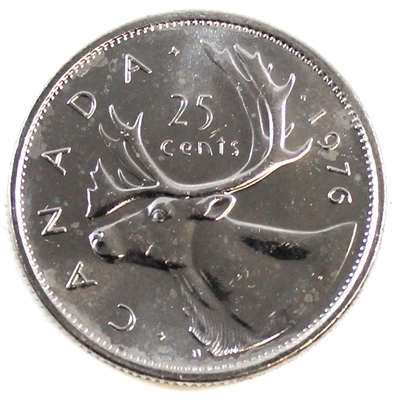 1976 Canada 25-cents Brilliant Uncirculated (MS-63)