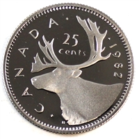 1982 Canada 25-cents Proof