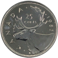 1983 Canada 25-cents Proof Like