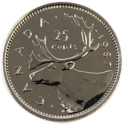 1987 Canada 25-cents Proof Like