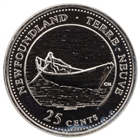 1992 Newfoundland Canada 25-cents Proof Like