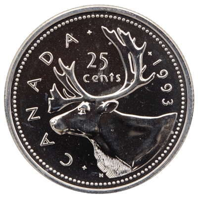 1993 Canada 25-cents Proof Like