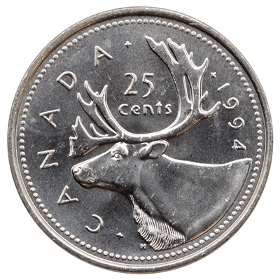 1994 Canada 25-cents Brilliant Uncirculated (MS-63)