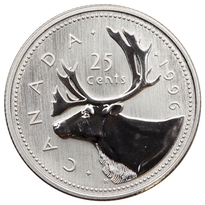 1996 Canada 25-cents Specimen