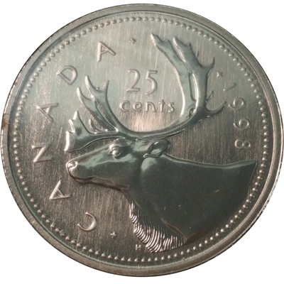 1998 Canada 25-cents Specimen