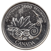 2000 Achievement Canada 25-cents Brilliant Uncirculated (MS-63)