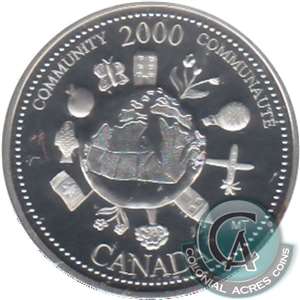 2000 Community Canada 25-cents Silver Proof