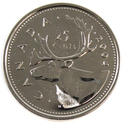 2004P Caribou Canada 25-cents Proof Like
