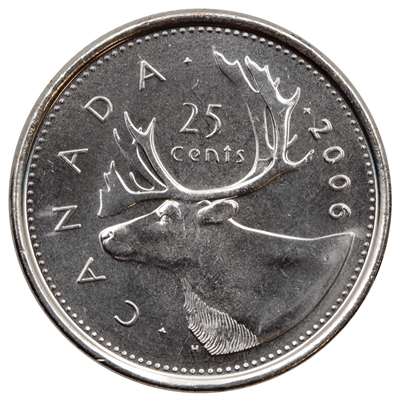 2006P Caribou Canada 25-cents Brilliant Uncirculated (MS-63)