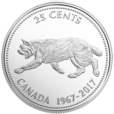 1967-2017 Canada 25-cents Centennial Commemorative Silver Proof (No Tax)