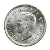 1942 Canada 25-cents Choice Brilliant Uncirculated (MS-64) $