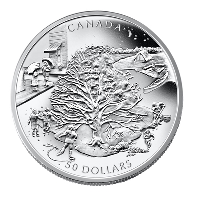 2006 Canada $50 The Four Seasons 5oz. Fine Silver (No Tax)