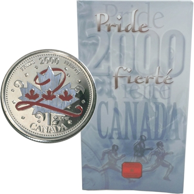 2000 Canada Day Coloured 25-Cents - Pride