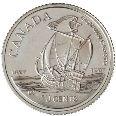 1997 Canada 10-cent Voyage of John Cabot Anniversary Proof Sterling Silver