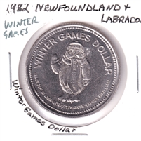 1982 Newfoundland and Labrador Winter Games Dollar Token