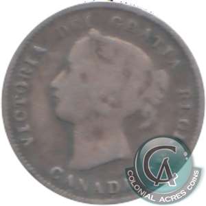 1870 Narrow Rim Canada 5-cents Very Good (VG-8)