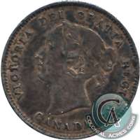 1870 Wide Rim Canada 5-cents VF-EF (VF-30) $