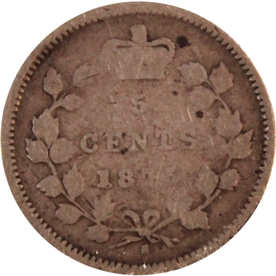 1875H Large Date Canada 5-cents Very Good (VG-8) $