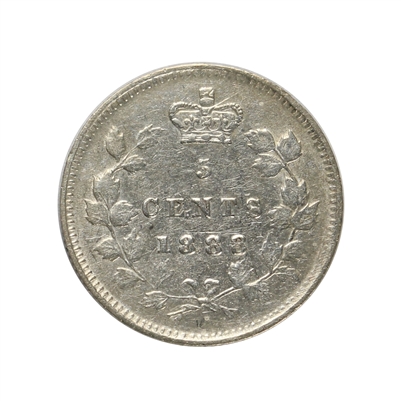 1888 Canada 5-cents VF-EF (VF-30) $