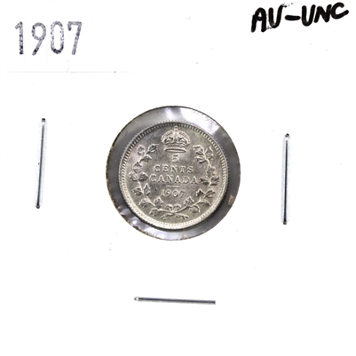 1907 Canada 5-cents AU-UNC (AU-55) $