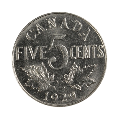 1929 Canada 5-cents AU-UNC (AU-55) $