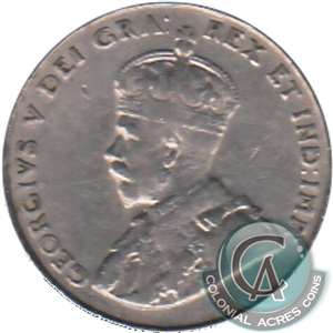 1934 Canada 5-cents F-VF (F-15)