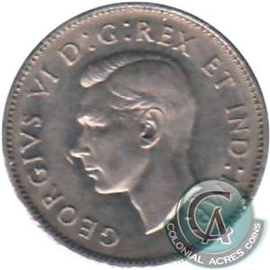 1939 Canada 5-cents Almost Uncirculated (AU-50)