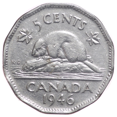 1946 6 Over 6 Canada 5-cents VF-EF (VF-30)