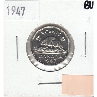 1947 Canada 5-cents Brilliant Uncirculated (MS-63)