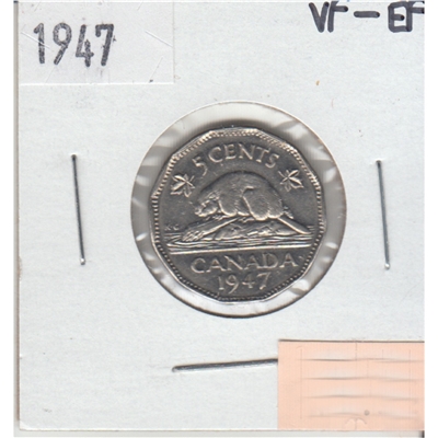 1947 Canada 5-cents VF-EF (VF-30)