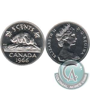 1966 Canada 5-cents Proof Like