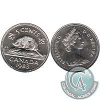 1983 Canada 5-cents Brilliant Uncirculated (MS-63)