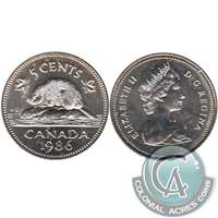 1986 Canada 5-cents Brilliant Uncirculated (MS-63)