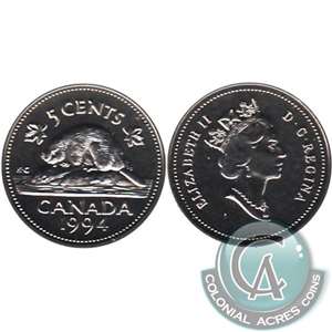 1994 Canada 5-cents Proof Like