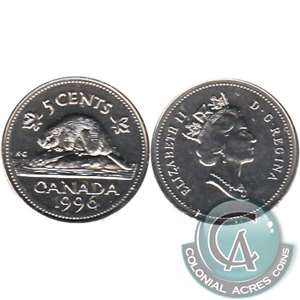1996 Canada 5-cents Specimen