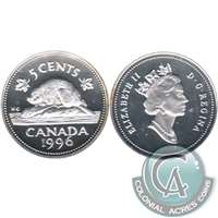 1996 Canada 5-cents Silver Proof